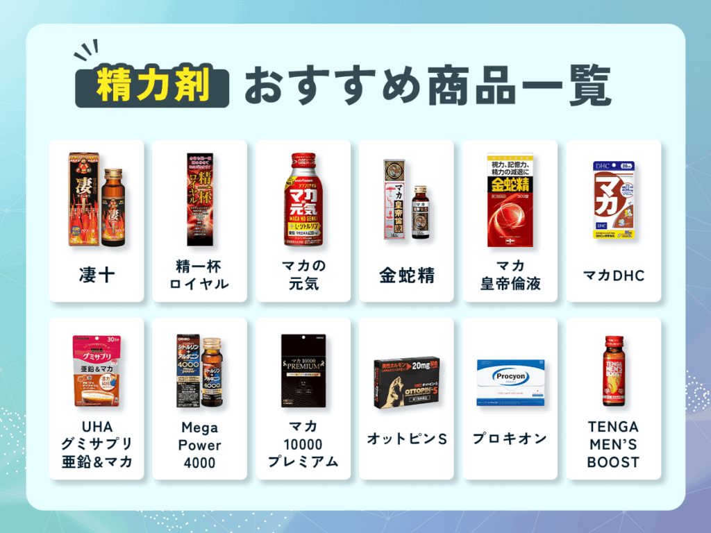精力剤おすすめ比較ランキング12選